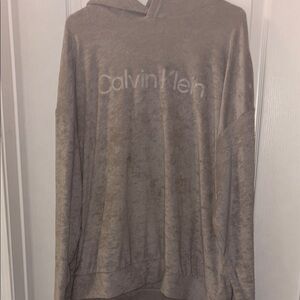 Calvin Klein Gray Hooded Sweatshirt NWOT